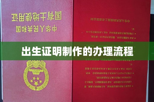 北京出生证明制作的办理流程